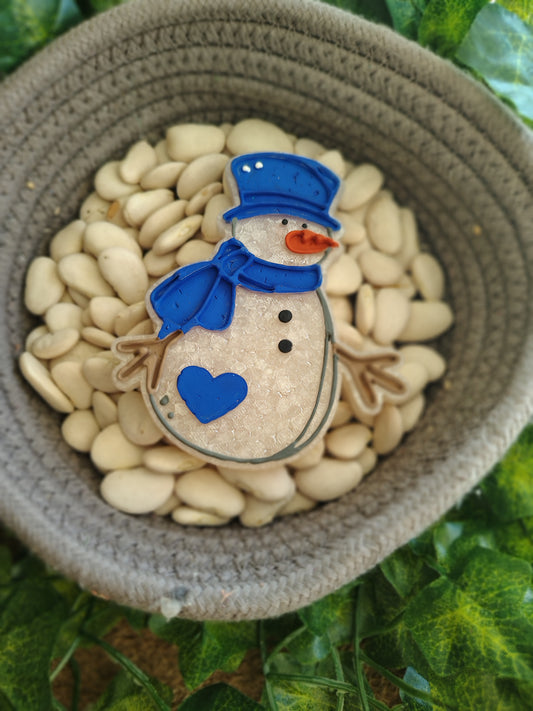 Vintage Snowman in Cream