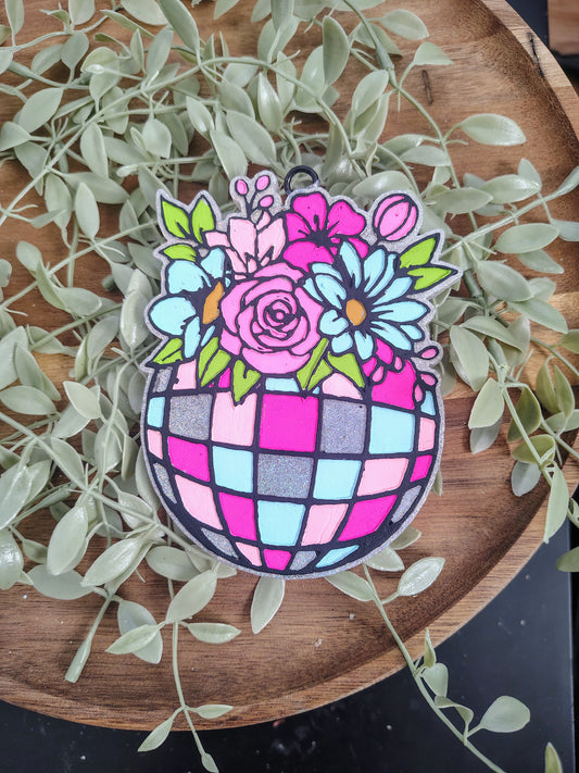 Floral Disco Car Freshie
