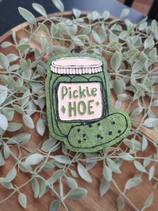 Pickle Hoe Car Freshie